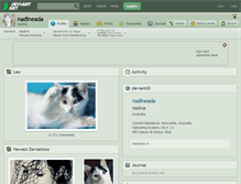 Tablet Screenshot of nadineada.deviantart.com