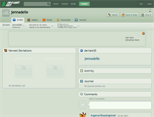 Tablet Screenshot of jennadelle.deviantart.com