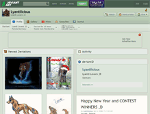 Tablet Screenshot of lyantilicious.deviantart.com