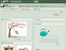 Tablet Screenshot of crislv.deviantart.com