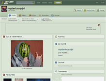 Tablet Screenshot of mysterious-pipi.deviantart.com