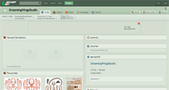 Desktop Screenshot of dreamingwingsstudio.deviantart.com