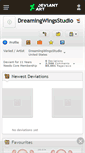 Mobile Screenshot of dreamingwingsstudio.deviantart.com