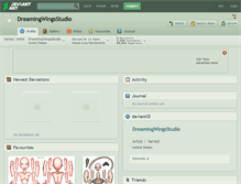 Tablet Screenshot of dreamingwingsstudio.deviantart.com