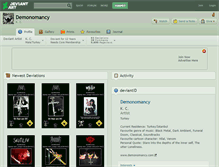 Tablet Screenshot of demonomancy.deviantart.com