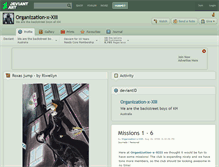 Tablet Screenshot of organization-x-xiii.deviantart.com