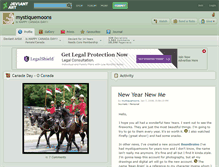 Tablet Screenshot of mystiquemoons.deviantart.com