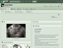 Tablet Screenshot of derek-blake.deviantart.com