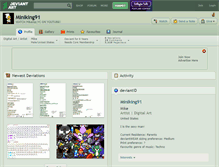 Tablet Screenshot of miniking91.deviantart.com