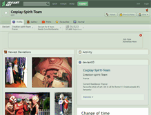 Tablet Screenshot of cosplay-spirit-team.deviantart.com