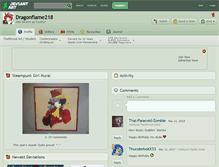 Tablet Screenshot of dragonflame218.deviantart.com