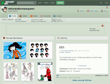 Tablet Screenshot of nekorandomnessqueen.deviantart.com