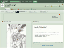 Tablet Screenshot of larkrasblessing95.deviantart.com