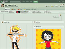 Tablet Screenshot of just-my-drawings.deviantart.com