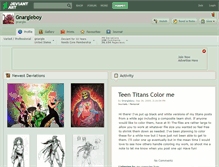 Tablet Screenshot of gnargleboy.deviantart.com