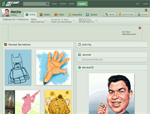 Tablet Screenshot of mecho.deviantart.com
