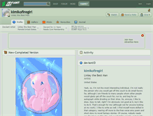 Tablet Screenshot of kimikofiregirl.deviantart.com