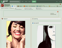 Tablet Screenshot of kimmmi.deviantart.com