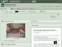 Tablet Screenshot of imthecutest1238.deviantart.com