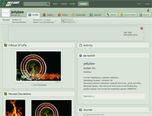 Tablet Screenshot of jellybee.deviantart.com