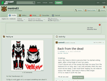 Tablet Screenshot of mentre83.deviantart.com