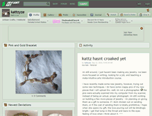 Tablet Screenshot of kattzyze.deviantart.com