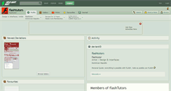 Desktop Screenshot of flashtutors.deviantart.com