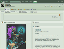 Tablet Screenshot of h3llstar.deviantart.com
