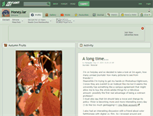 Tablet Screenshot of honeyjar.deviantart.com