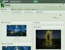 Tablet Screenshot of cadellin.deviantart.com