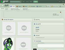 Tablet Screenshot of olo45.deviantart.com