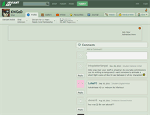 Tablet Screenshot of kwgod.deviantart.com