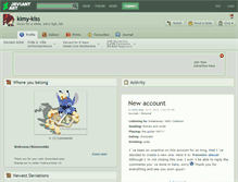 Tablet Screenshot of kimy-kiss.deviantart.com