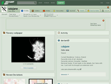 Tablet Screenshot of calajane.deviantart.com