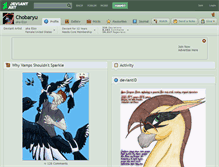 Tablet Screenshot of chobaryu.deviantart.com