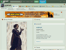 Tablet Screenshot of andariyel.deviantart.com