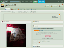 Tablet Screenshot of angelicshadow88.deviantart.com