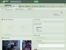 Tablet Screenshot of luminova.deviantart.com