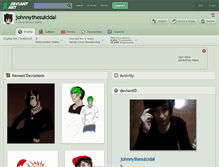 Tablet Screenshot of johnnythesuicidal.deviantart.com