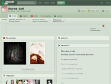 Tablet Screenshot of okurine--luki.deviantart.com