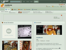 Tablet Screenshot of noodlemie.deviantart.com