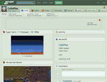 Tablet Screenshot of colinplox.deviantart.com
