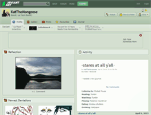 Tablet Screenshot of katthemongoose.deviantart.com