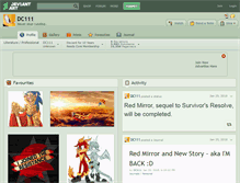 Tablet Screenshot of dc111.deviantart.com