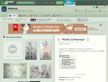 Tablet Screenshot of aisuryuu.deviantart.com