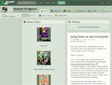 Tablet Screenshot of museum-of-agony.deviantart.com