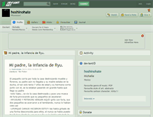 Tablet Screenshot of hoshinohate.deviantart.com
