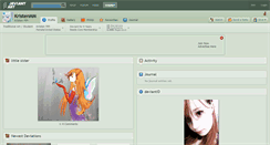 Desktop Screenshot of kristenmm.deviantart.com