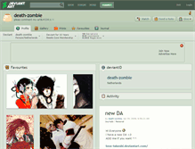 Tablet Screenshot of death-zombie.deviantart.com