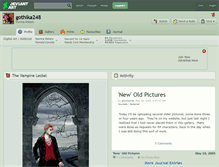Tablet Screenshot of gothika248.deviantart.com